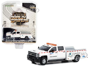 2018 Chevrolet Silverado 3500 Dually Service Truck White "Florida Department of Transportation (FDOT) Road Ranger" "Dually Drivers" Series 12 1/64 Di