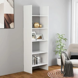 Book Cabinet White 23.6"x13.8"x70.9" Chipboard