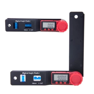 180mm 0-200° Multifunction LCD Display Digital Angle Finder Level Tool Angle Ruler Inclinometer Electron Goniometer Prot