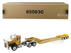 Cat Caterpillar CT660 Day Cab with XL 120 Low-Profile HDG Lowboy Trailer and Operator "Core Classics" Series 1/50 Diecast Model by Diecast Masters