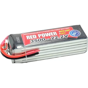 Red Power akupack Li-Pol 22.2 V 3500 mAh Počet článkov: 6 25 C SoftCase otvorené káblové koncovky