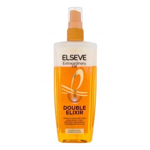 L´Oréal Paris Elseve Extraordinary Oil Double Elixir 200 ml bezoplachová starostlivosť pre ženy na poškodené vlasy; na šedivé vlasy