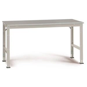 Manuflex AU4014.0001 Pracovný stôl UNIVERSAL, podstavec 1000x 800x760 mm, plechová krytina KRIEG firemná farba šedo-zele