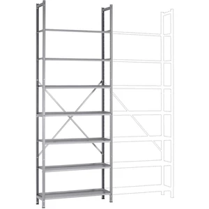 Manuflex RA3171.9006 základný modul regálu oddelenia  (š x v x h) 1250 x 3000 x 700 mm    oceľová podlaha