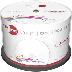 Primeon 2761105 CD-R 80 700 MB 50 ks vreteno možnosť potlače
