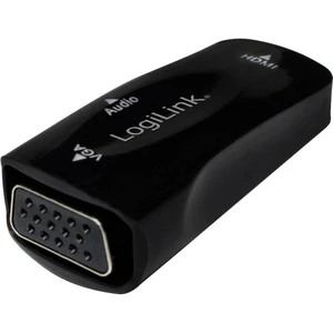 LogiLink CV0108  adaptér [1x HDMI zásuvka - 1x VGA zásuvka] čierna