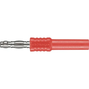 Schützinger BRST 7922 Ni / RT prepojovacia zástrčka 4 mm banánik   červená 1 ks