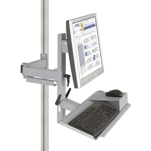 Manuflex ZB8287.9006  Ergonomická podpora monitorov pre CANTOLAB a ALU s povrchom klávesnice a myši, adaptér VESA 75 mm
