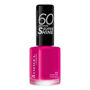 Rimmel London 60 Seconds Super Shine 8 ml lak na nehty pro ženy 323 Funtime Fuchsia