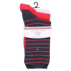 Tommy Hilfiger dámské ponožky 100001494 007 red-navy 38