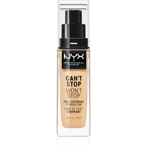 NYX Professional Makeup Can't Stop Won't Stop Full Coverage Foundation vysoko krycí make-up odtieň 07 Natural 30 ml