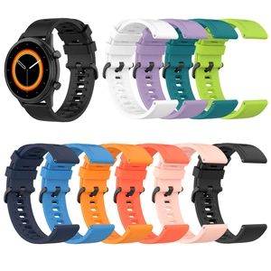 Bakeey 20/22mm Pure Color Sweatproof Soft Silicone Watch Band Strap Replacement for Garmin Vivowatch