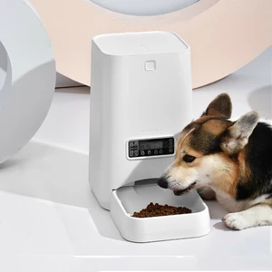 Dogness 6L Intelligent Pet Feeder Voice Recording Button Control Dog Supplies Puppy Cat Smart Feeder Anti-food Jammed De