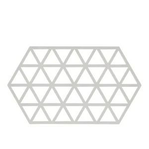 Svetlosivá silikónová podložka pod horúce nádoby Zone Triangles