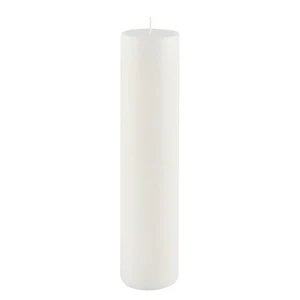 Biela sviečka Ego Dekor Cylinder Pure, doba horenia 92 h