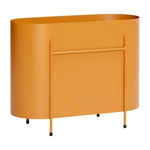 Oranžový kovový kvetináč Hübsch Planter