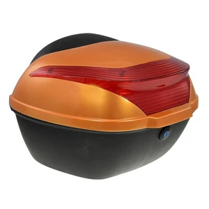 Zadní kufr k elektrickému motocyklu RACCEWAY E-BABETA, oranžový zadný kufor • kompatibilný s elektrickým motocyklom RACCEWAY E-BABETA • kvalitný PVS m