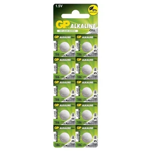 Alkáli gombelem GP typ 186, 10 db