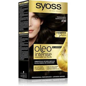 Syoss Oleo Intense permanentní barva na vlasy s olejem odstín 2-10 Black brown 1 ks