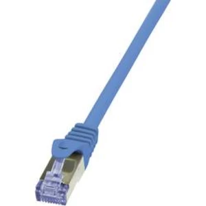 Síťový kabel RJ45 LogiLink CQ3066S, CAT 6A, S/FTP, 3.00 m, modrá