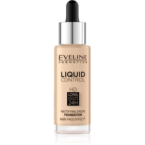 Eveline Cosmetics Liquid Control tekutý make-up s pipetou odstín 015 Light Vanilla 32 ml