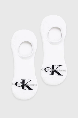 Ponožky Calvin Klein Jeans pánske, biela farba, 701218733