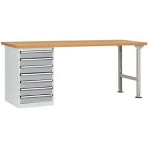 Dílenském COMBI model 6 s multiplex deska, Šxhxv = 1500 x 700 x 840 mm Manuflex WC5118.9006 WC5118.9006