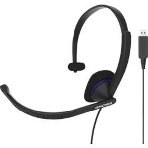 Headset k PC s USB na kabel KOSS CS195 na uši černá