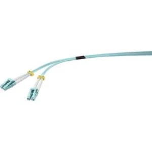 Optické vlákno kabel Renkforce RF-4491748 [1x zástrčka LC - 1x zástrčka LC], 1.00 m, modrá aqua