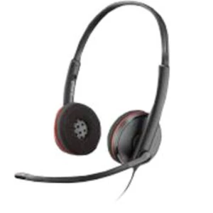 Telefonní headset s USB na kabel, stereo Plantronics Blackwire C3220 binaural USB na uši černá