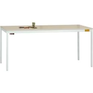 Manuflex LD1918.7035 ESD pracovní stůl UNIDESK s Melaminplatte, světle šedá RAL 7035, Šxhxv = 1600 x 800 x 720-730 mm