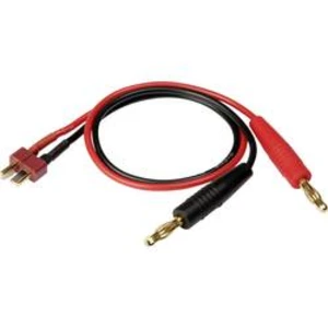 Nabíjecí kabel Reely RE-6799041, [2x banánková zástrčka 4 mm - 1x T zástrčka], 30.00 cm, 1.3 mm²