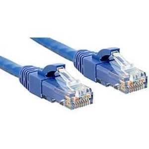 Síťový kabel RJ45 LINDY 45472, CAT 6, U/UTP, 1.00 m, modrá