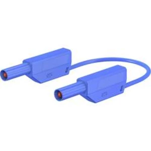 Stäubli SLK425-E/N bezpečnostní měřicí kabely [lamelová zástrčka 4 mm - lamelová zástrčka 4 mm] modrá, 1.00 m