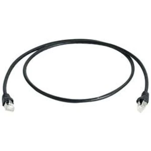 Síťový kabel RJ45 Telegärtner L00000A0086, CAT 6A, S/FTP, 1.00 m, černá