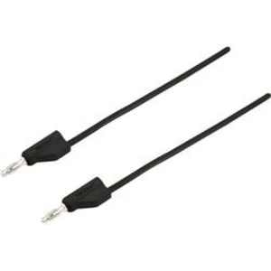 VOLTCRAFT MSB-300 měřicí kabel [lamelová zástrčka 4 mm - lamelová zástrčka 4 mm] černá, 25.00 cm
