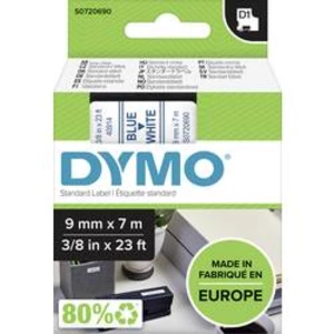Páska do štítkovače DYMO 40914 (S0720690), 9 mm, D1, 7 m, modrá/bílá