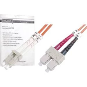 Optické vlákno kabel Digitus DK-2532-03 [1x zástrčka LC - 1x zástrčka SC], 3.00 m, oranžová
