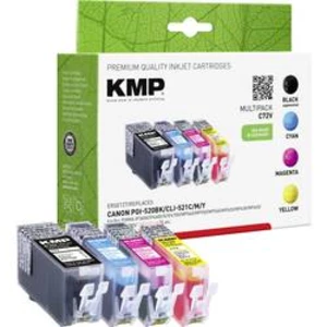 Ink sada náplní do tiskárny KMP C72V 1508,0005, kompatibilní, černá, azurová, purppurová, žlutá