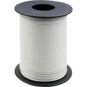 Spojovací drát 1 x 0.20 mm², vnější Ø 0.50 mm, bílá, 100 m
