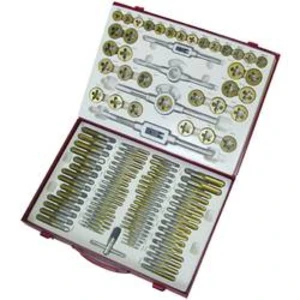 Sada závitníků 101dílná HSS Holzmann Maschinen H070300003 metrický M2, M3, M4, M5, M6, M7, M8, M9, M10, M11, M12, M14, M16, M18