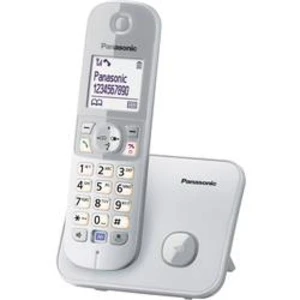 Bezdrátový analogový telefon Panasonic KX-TG6811, stříbrná, šedá