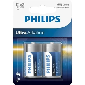 Baterie C Philips Ultra Alkaline LR14 E2B/10 alkalické