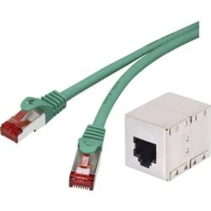 Síťový prodlužovací kabel RJ45 Renkforce RF-3829146, CAT 6, S/FTP, 30.00 m, zelená