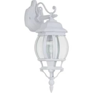 Venkovní nástěnné osvětlení Brilliant Istria 48682/05, E27, 60 W, litý hliník, sklo, bílá