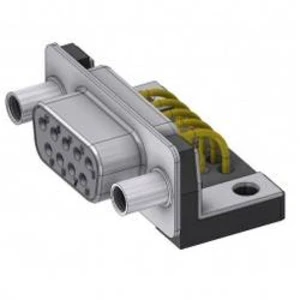 D-SUB zásuvka Deltron Connectors 90 °, pólů 9, pájené, piny, 1 ks