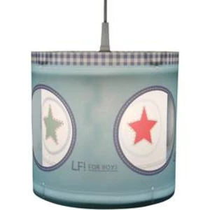 Závěsné světlo hvězda Niermann Lief for Boys 121, E27, 60 W, úsporná žárovka, LED, modrá