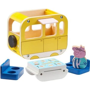 TM Toys Peppa Pig Dřevěný karavan a figurka Tatínek