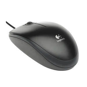 Myš Logitech B100 (910-003357) čierna počítačová myš • optický senzor • rozlíšenie 800 DPI • 3 tlačidlá • bez nutnosti inštalovať softvér