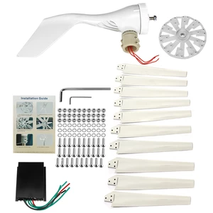 300W Wind Turbines Generator 10 Blades 12V/24V Wind Controller Turbine Generator kit for Home/Camping